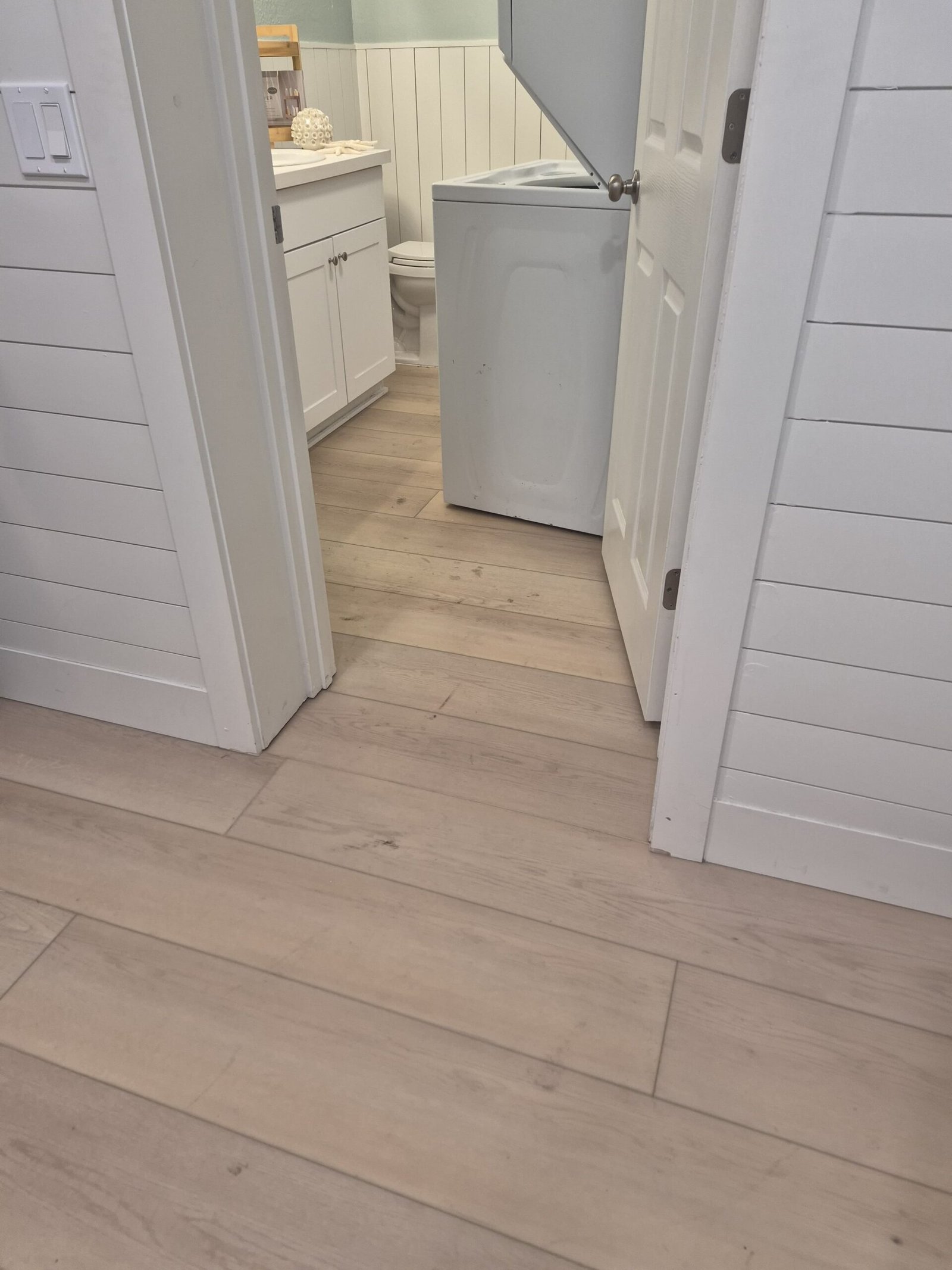 New flooring through a Gulf Coast Florida house