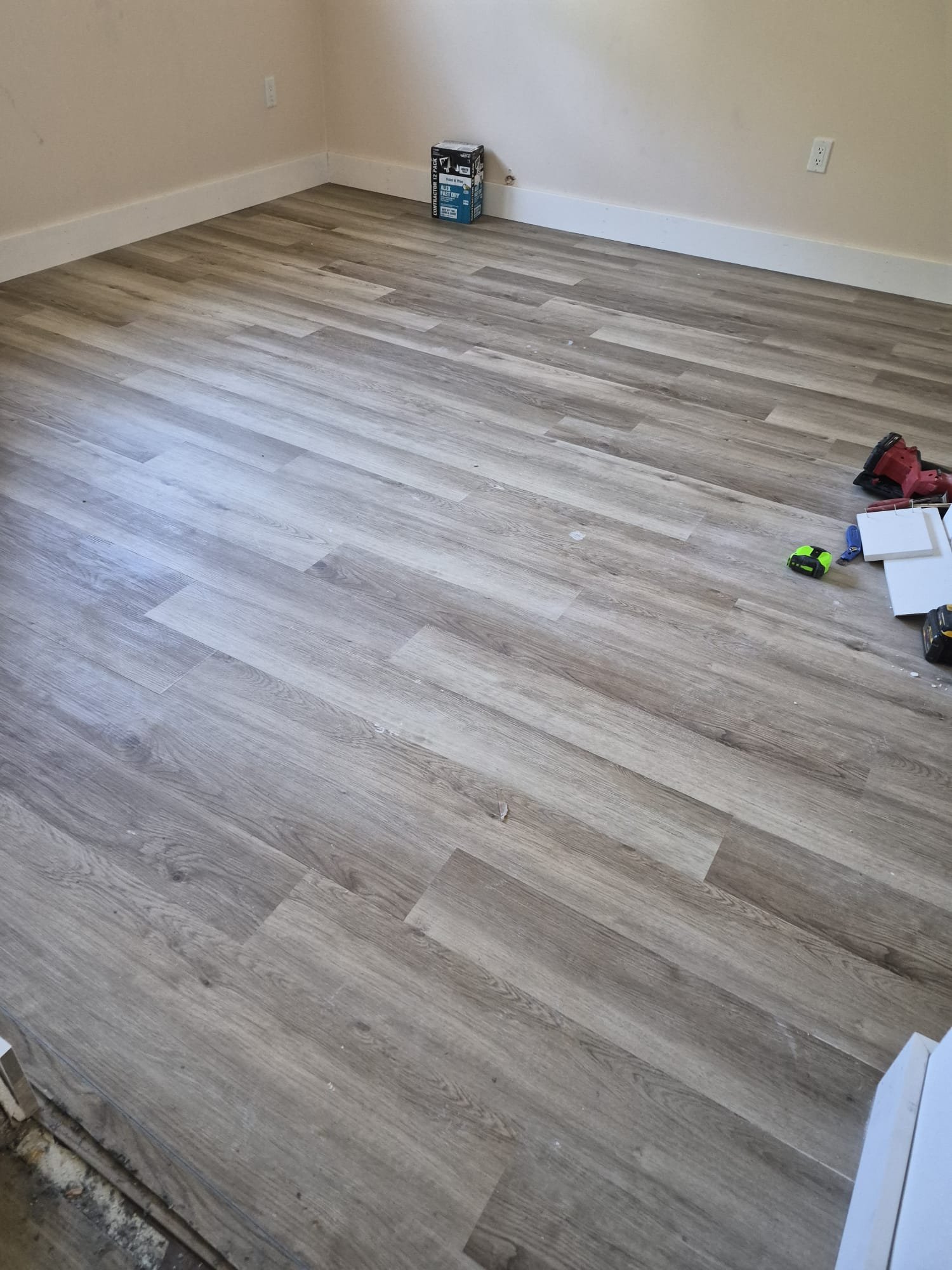 New floor laid in a Sarasota, Florida home