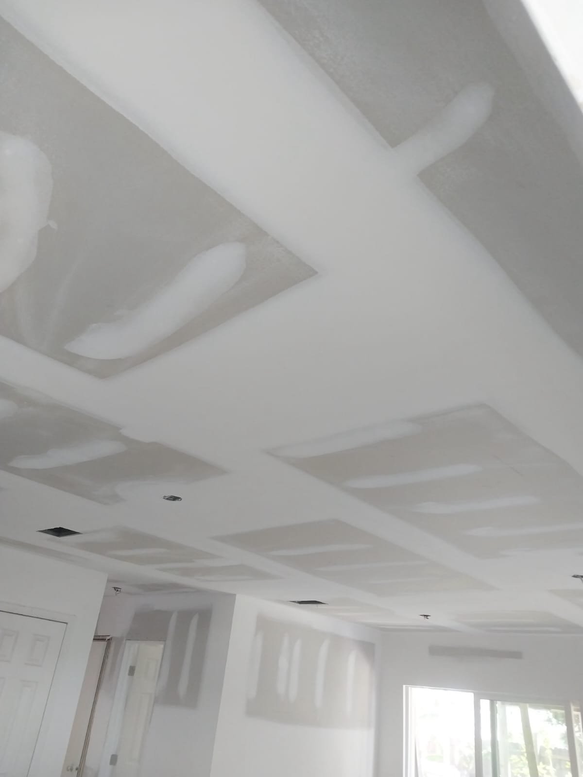 Drywall ceiling repaired and textured in Manatee County, Florida